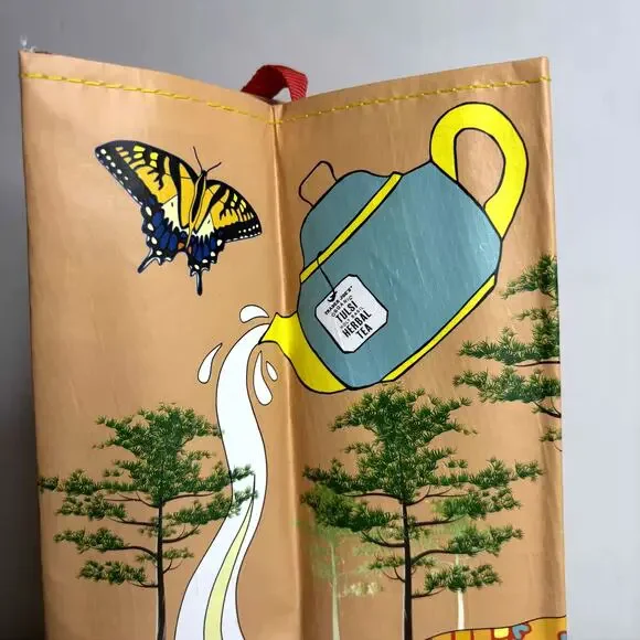 LOT 4x Trader Joe’s Georgia Peach State GA Stone Fruit Flower Tote Bag Reusable! - Picture 11 of 13